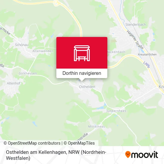 Osthelden am Kellenhagen Karte
