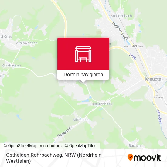 Osthelden Rohrbachweg Karte