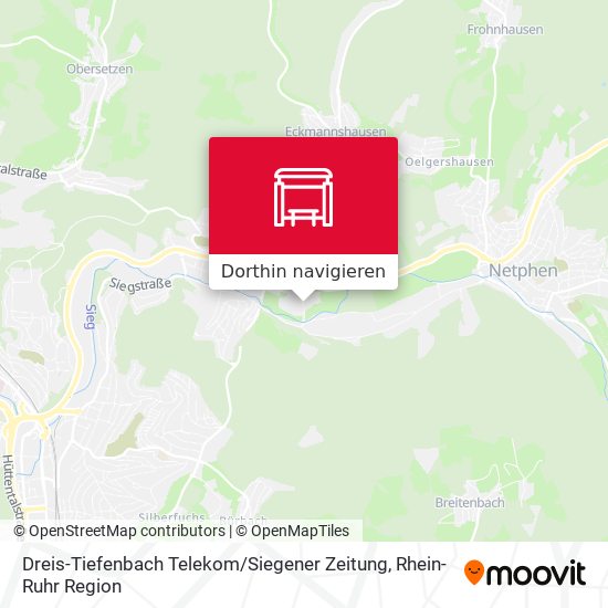 Dreis-Tiefenbach Telekom / Siegener Zeitung Karte