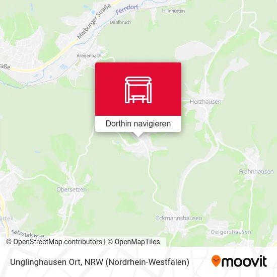 Unglinghausen Ort Karte