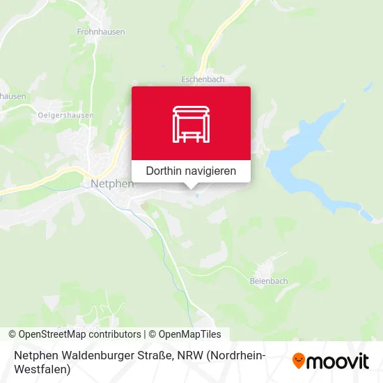 Netphen Waldenburger Straße Karte