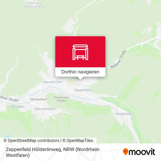 Zeppenfeld Hölderlinweg Karte