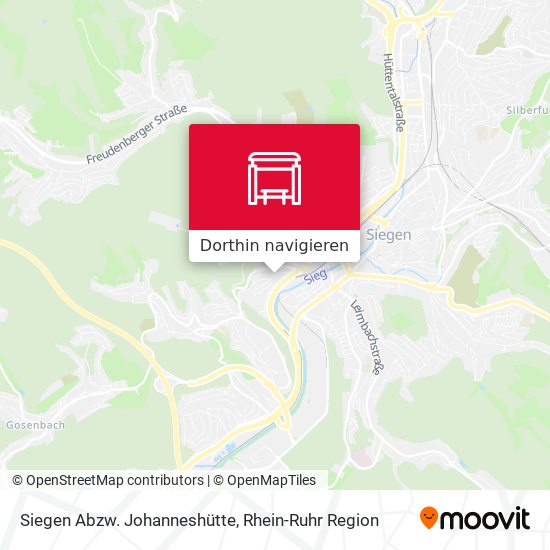 Siegen Abzw. Johanneshütte Karte