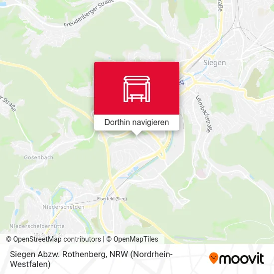 Siegen Abzw. Rothenberg Karte