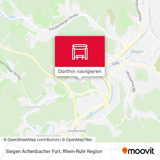 Siegen Achenbacher Furt Karte