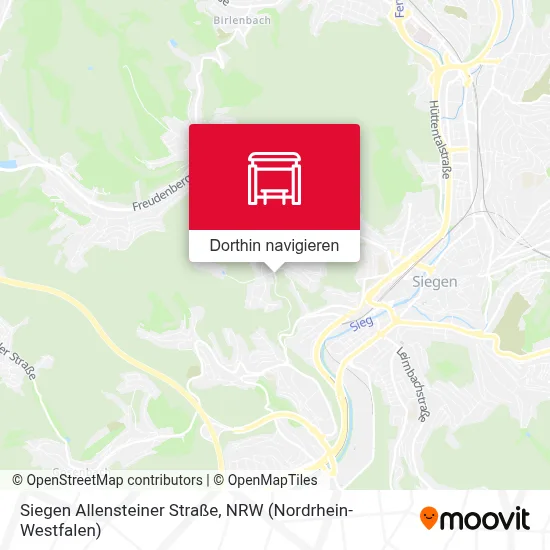 Siegen Allensteiner Straße Karte