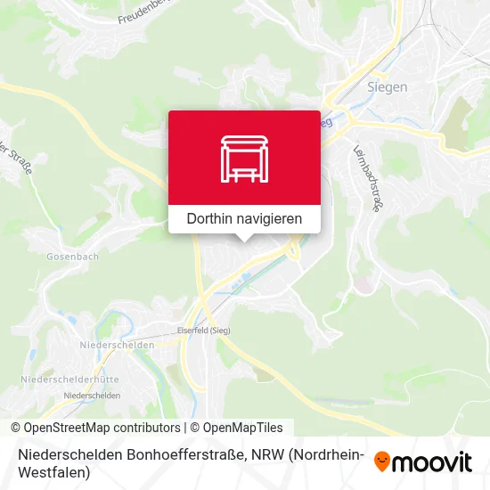 Niederschelden Bonhoefferstraße Karte