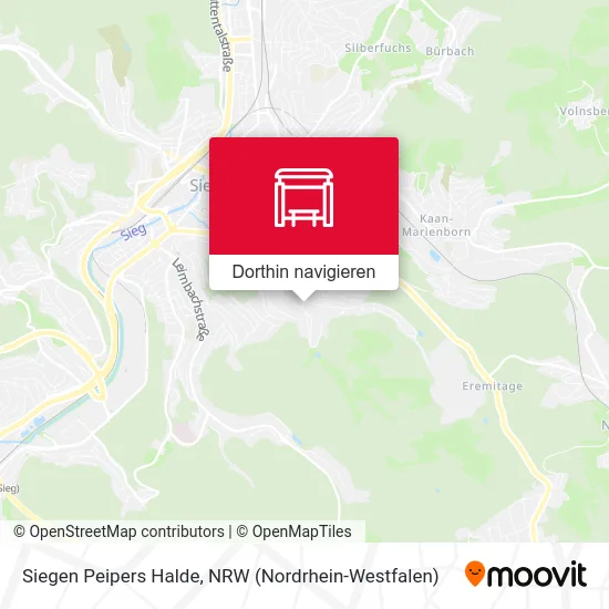 Siegen Peipers Halde Karte