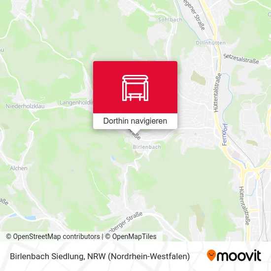 Birlenbach Siedlung Karte