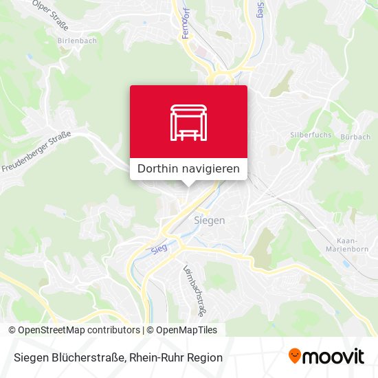 Siegen Blücherstraße Karte