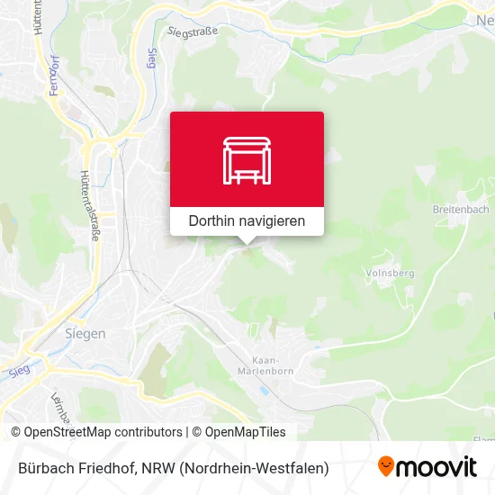 Bürbach Friedhof Karte