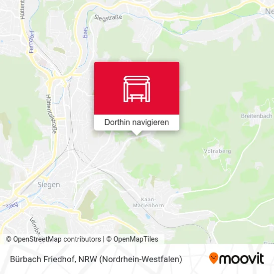 Bürbach Friedhof Karte