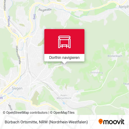 Bürbach Ortsmitte Karte