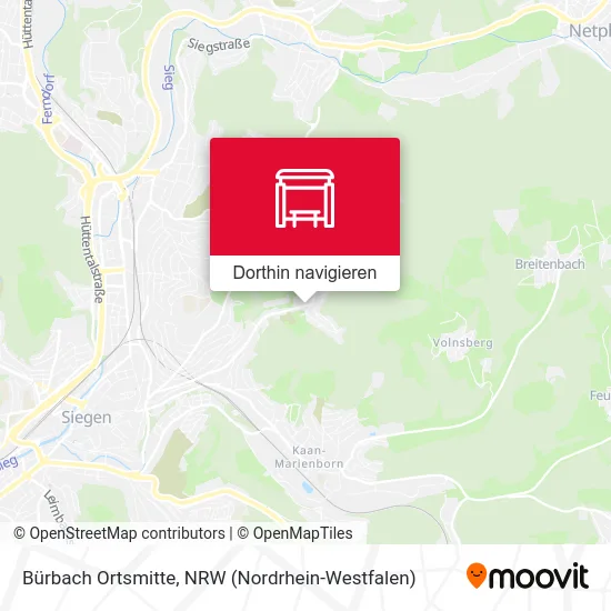 Bürbach Ortsmitte Karte