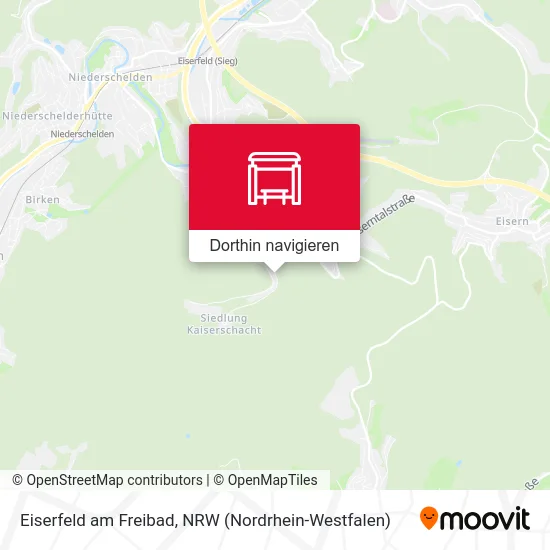 Eiserfeld am Freibad Karte