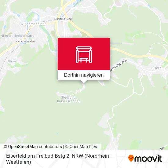 Eiserfeld am Freibad Bstg 2 Karte