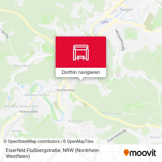 Eiserfeld Flußbergstraße Karte