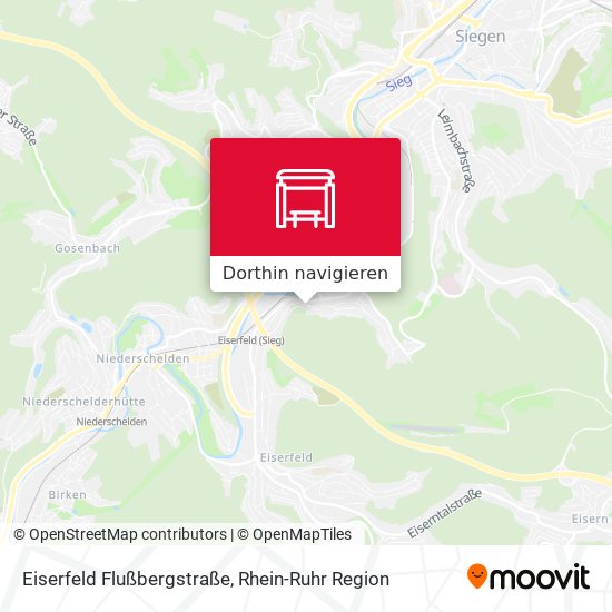 Eiserfeld Flußbergstraße Karte