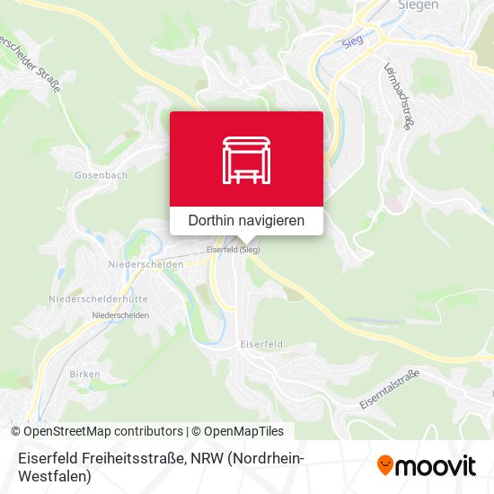 Eiserfeld Freiheitsstraße Karte
