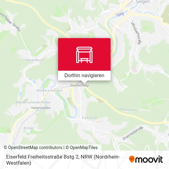 Eiserfeld Freiheitsstraße Bstg 2 Karte