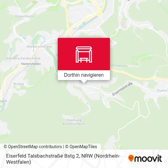 Eiserfeld Talsbachstraße Bstg 2 Karte
