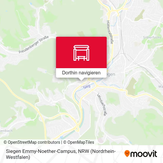 Siegen Emmy-Noether-Campus Karte