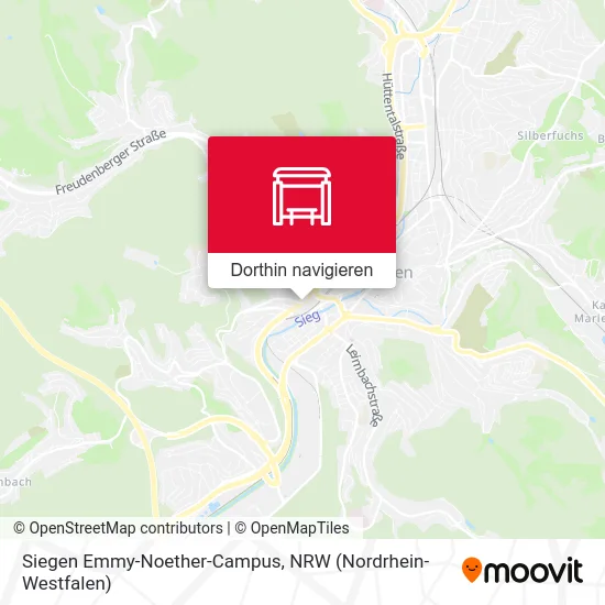 Siegen Emmy-Noether-Campus Karte