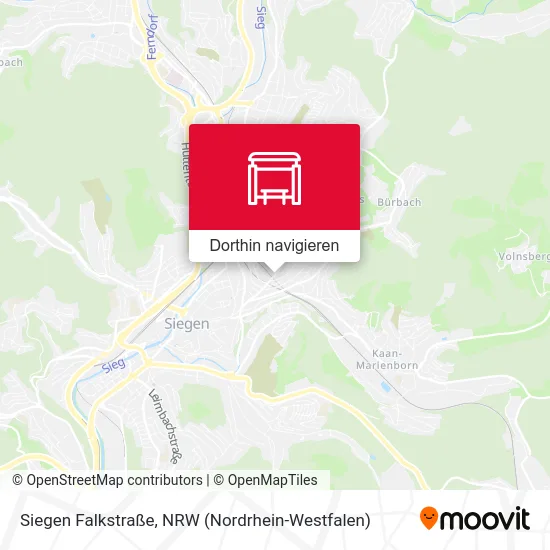 Siegen Falkstraße Karte