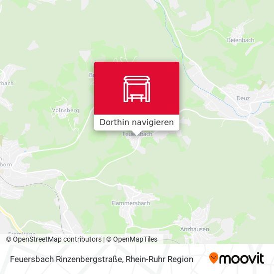 Feuersbach Rinzenbergstraße Karte