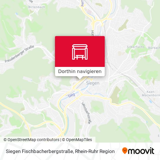 Siegen Fischbacherbergstraße Karte