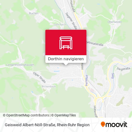 Geisweid Albert-Nöll-Straße Karte