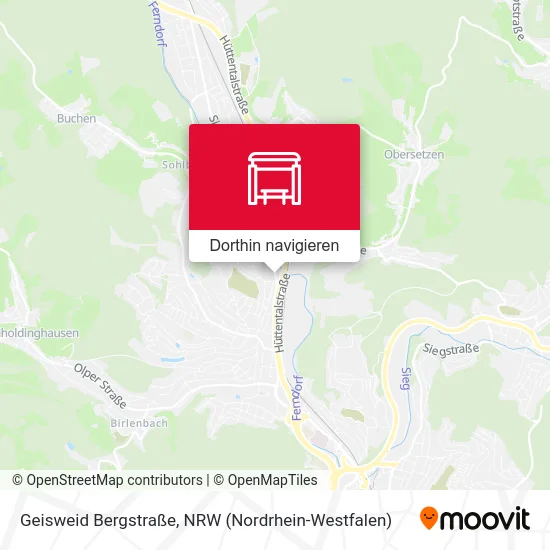 Geisweid Bergstraße Karte