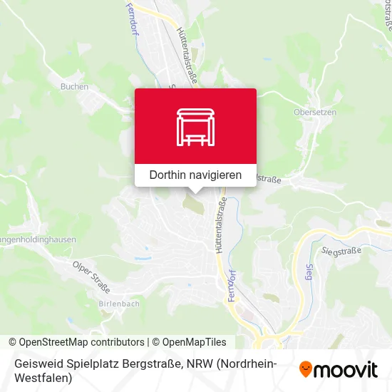 Geisweid Spielplatz Bergstraße Karte