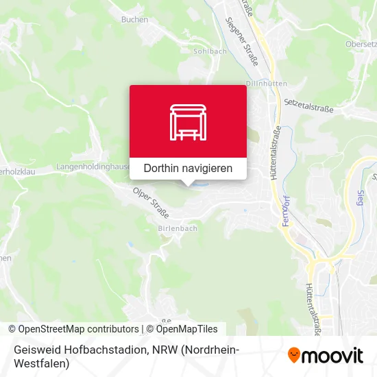 Geisweid Hofbachstadion Karte