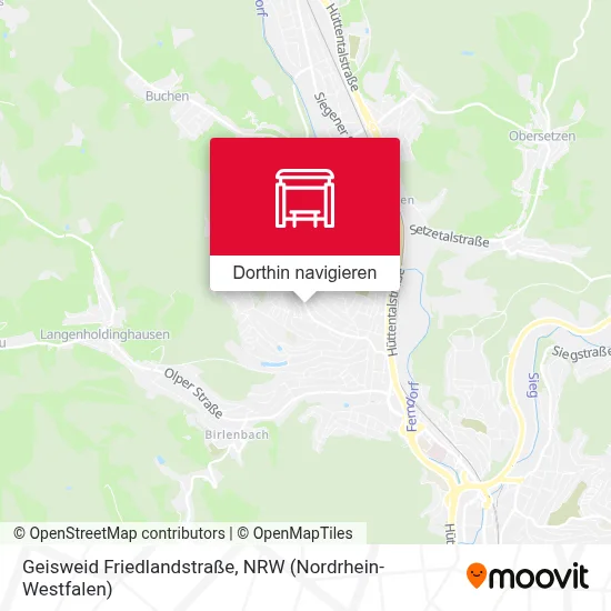 Geisweid Friedlandstraße Karte