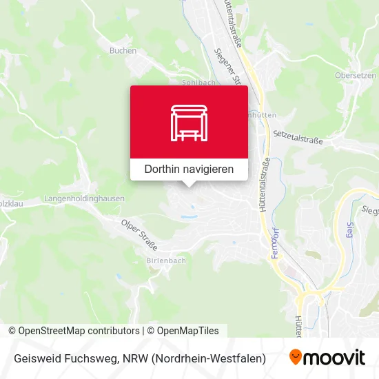 Geisweid Fuchsweg Karte