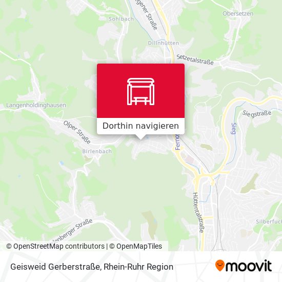 Geisweid Gerberstraße Karte