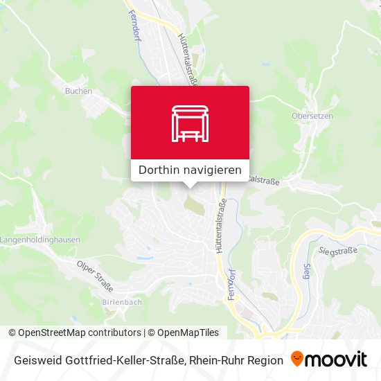Geisweid Gottfried-Keller-Straße Karte