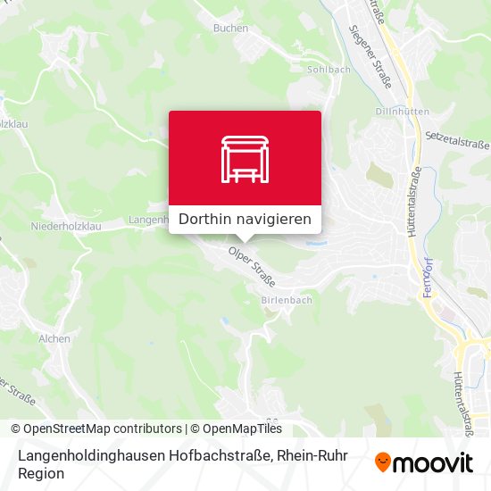 Langenholdinghausen Hofbachstraße Karte