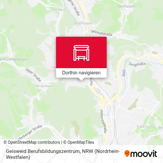 Geisweid Berufsbildungszentrum Karte