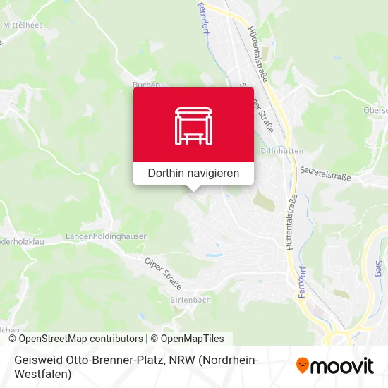 Geisweid Otto-Brenner-Platz Karte