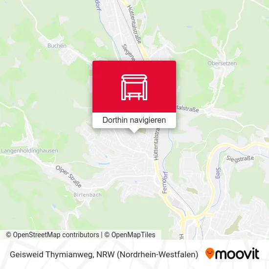 Geisweid Thymianweg Karte