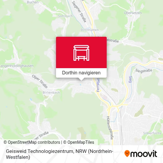 Geisweid Technologiezentrum Karte