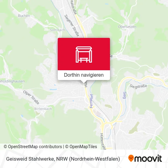 Geisweid Stahlwerke Karte