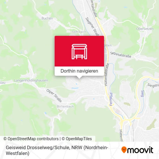 Geisweid Drosselweg/Schule Karte