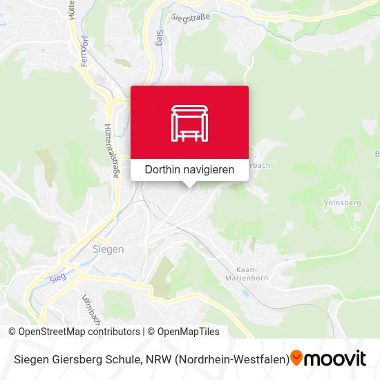 Siegen Giersberg Schule Karte