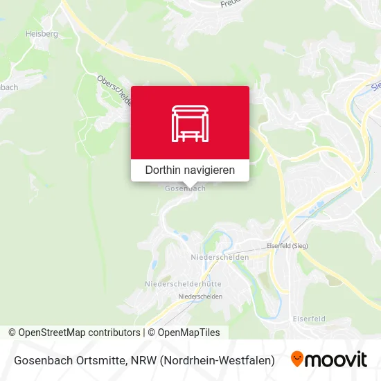 Gosenbach Ortsmitte Karte