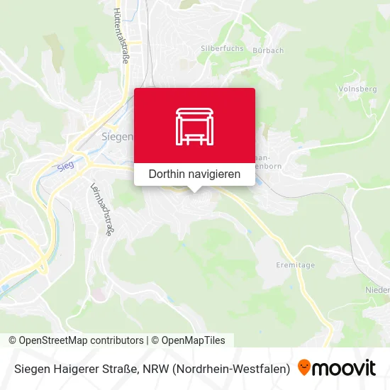 Siegen Haigerer Straße Karte
