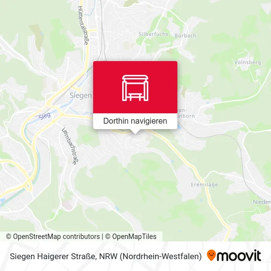 Siegen Haigerer Straße Karte
