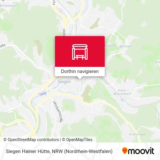 Siegen Hainer Hütte Karte